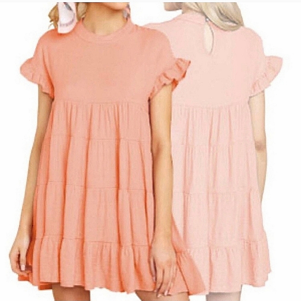 Miholl tiered babydoll dress size L